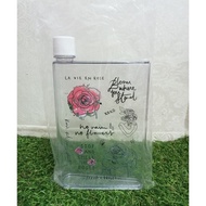 Flat Water Bottle Notebook Plastic Transparent Water Bottle