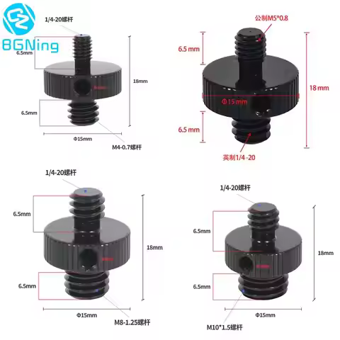 1x Reinforced Camera Conversion Screw Adapter 1/4 to 3/8 M4 M5 M6 M8 M10 Male Female Screw for Monop