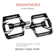 SHANMASHI bicycle pedal Basikal MTB Mountain bike pedal with large and comfortable aluminum alloy road bike pedals cycling pedal parts