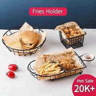 Lillove Fries Basket French Fries Holder Sizzling Basket Food Tray Burger Plate