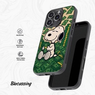 Hardcase Casing Cover iPhone 16e 15 14 13 12 11 X Xr Xs 8 7 Mini Plus Pro Max Snoopy Dollars