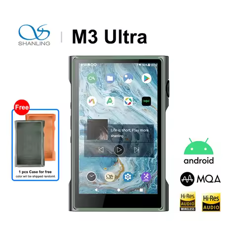 SHANLING M3 Ultra Android 10 Bluetooth HiFi Portable Music Player Dual ES9219C DAC chips Snapdragon 