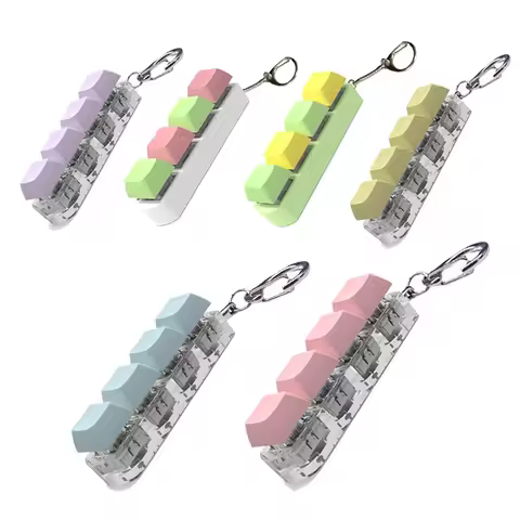 Keyboard Key DIY Keyboard Decompression Mechanical Key Finger Keyboard Caps for Adult Gifts To Relie