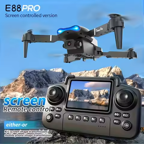 2026 New E88 MAX & E99 PRO Foldable Drone Set with Screen Remote, Brushless Motor, 4K HD Video, Real