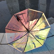 Anime COS Sailor Two-Dimensional Evangelion Umbrella Aurora Umbrella Colorful Laser Transparent Umbr