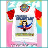 ◱ ━ ◞ BARANGAY SECRETARY SUBLIMATED SHIRT