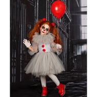 IT spooky Clown Costume dress for girls Clown Costume for baby girl