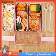 [In Stock]Portable Bento Box, 3-Layers Lunch Box, 900ML Wheat Straw Dinnerware Food Storage Containe