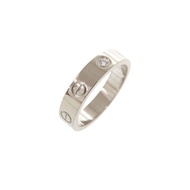 Like New Cartier Love Ring Small #49 K18WG 750WG Diamond White Gold Ring Jewelry 0124 [Pre-owned] CA