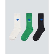 Real Picture Ader Error Twin heart logo socks Calf socks/Love heart/Men Women Size/