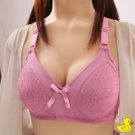 Women Bra Plus Size Non-wired Wireless Bra Thin Sponge BC Cup Lace Cotton Baju Dalam Wanita Tanpa Da