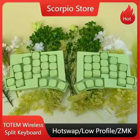 TOTEM Wireless Low Profile Split Keyboard FDM Print Shell Keycap Custom ZMK Bluetooth/wired Split Me