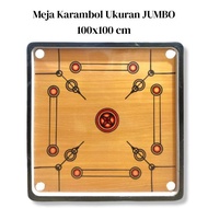 Papan Karambol Ukuran JUMBO 100x100 cm Gratis Biji Karambol+Cristal