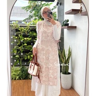 Venezia long outer vest | Premium tencel embroidered vest vest top women vest for women