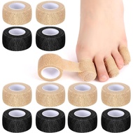 Geiserailie 12 Gulung Pita Jari Kaki 1 Inci untuk Pelindung Balutan Kaki Besar, Pad Bunion Elastik B