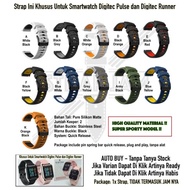 GTO 20mm Strap Digitec Pulse Runner - Tali Jam Tangan Rubber Silikon S