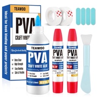 Book Repair & Binding Glue Kit – 8.5 Oz + 2×1.35 Oz Acid-Free PVA Adhesive – Neutral pH Dries Clear 