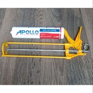 Keo silicon Apolo  A300 + súng bắn keo(Trong Sữa Đen)