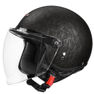 3C Certified Motorcycle Half Helmet 3/4 Leather Helmet Men Women Scooter Retro Helmet Warm Helmet