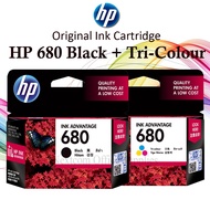 READY STOCK HP 680 Original Ink Cartridge Black / Color / Combo