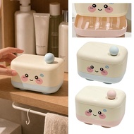 Cute Soap Case With Cover Easy To Clean Soap Container Soap Holder With Strong Sealing K3f0