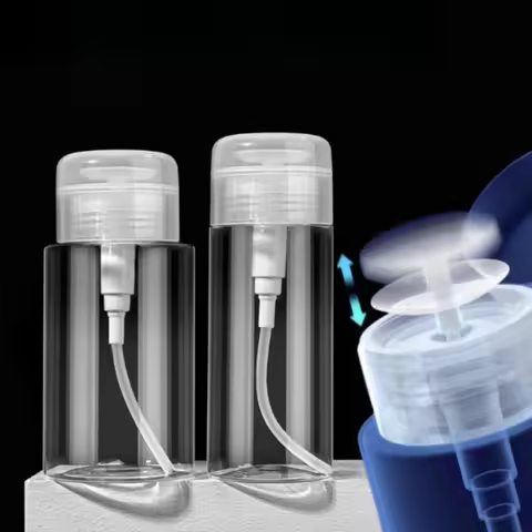 100/150/200ML Nail Refillable Bottles Empty Press Pump Dispenser Manicure Cleanser Acetone Bottle Li