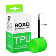 JIYAN2866 700C 700 X 18 23 25 28 30 32 CYCLAMI Bike TPU Inner Tube 45mm/65mm/85mm TPU Material Bike 