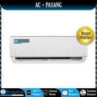 AC MIDEA 1/2 PK MSFC-05CRN1 / MSFC05CRN1 + PASANG BARU