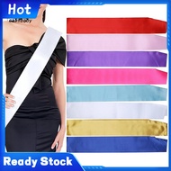 <callbaby> Party Sash Blank Solid Color Costume Accessory Fabric Bride Shoulder Strap Wedding Award 