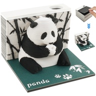 3D Calendar Panda 3D Memo Pad Art Sticky Notes Tear-Away 3D Notepad Calendar Creative Desk Calendar 