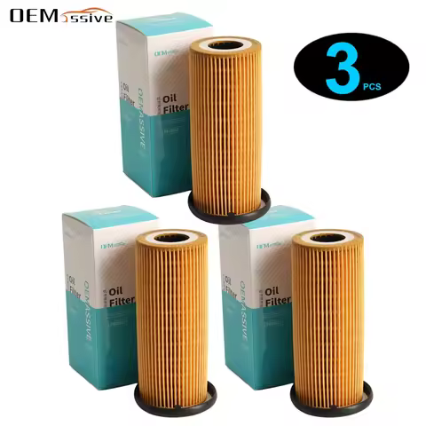 3x Engine Oil Filter 06E115562C 95810722200 95810722201 For Audi A4 A6 Q5 Q7 2.8 3.2 FSI Porsche Cay