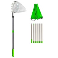 Fruit Picker Pole with Storage Bag Stainless Steel Fruit Picker Garden Lemon Picking Tools