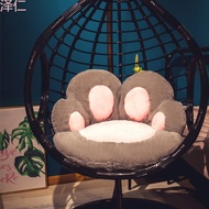 ST-🚤Balcony Hanging Chair Swing Bird's Nest Cushion Hanging Basket Cushion Cushion Integrated round Rattan Chair Cushion