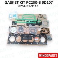 PACKING SET PC200-8 6D107 GASKET KIT PC200-8 6D107 6754-91-9110 6754919110