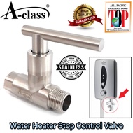 Super Heavy Duty Stainless Steel SS304 Shower Water Heater Control Valve Stopcock In Bathroom Toilet