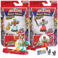 Akedo Beast Strike Ultimate Arcade Warriors Mini Battling Action Figures with Battle Controller - 2 