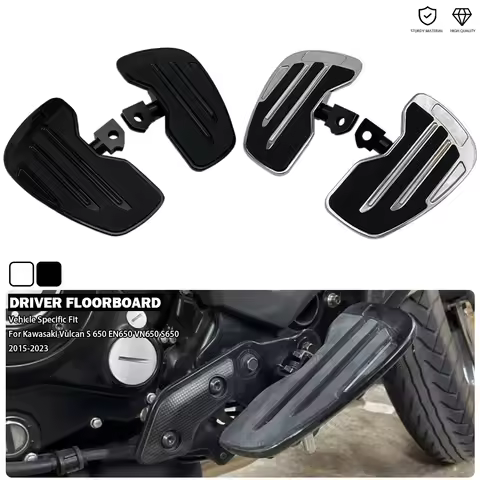 Motorcycle Front Foot Rest Rider Footboard Driver Floorboard Wide Footrest For Kawasaki Vulcan S 650