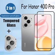 2 in 1 Honor 400 Pro 5G Tempered Glass Screen Protector For Honor 400 200 Pro Lite X6C X7C X8C X9C S