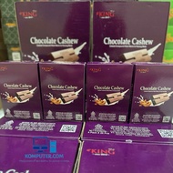 Dking chocolate Cashew 1 box containing 4 packs (cklt filled with Cashew nuts) chocolate Bar