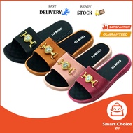 Smartchoice* Sandal Getah Wanita Kasual, Selesa, Anti-slip Women Peep Toe Flat Sandals