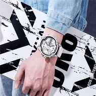 DZ Men's Watch Dual Machine 7370 Large Dial Trendy Watch Stainless Steel with Quartz Watch