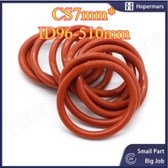 O-ring sealing ring CS7mm*ID96-510mm Gasket Getah RED O-Ring Car Air Cond Washer Set Rubber Grommet 