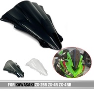 Double Bubble Viser For Kawasaki Ninja ZX-4R ZX-4R SE ZX-4RR 2024-2025 ZX-25R 2020-2025 2024 Windshi