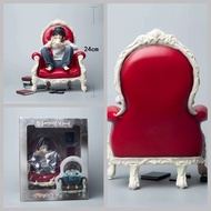 GK Death Note L Figure Death Note Drinking Coffee Sitting Doll Doll Model Decoration Box