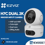 EZVIZ H7C 4MP 2K+ & 2K+ DUAL-LENS COLORNIGHT PAN & TILT WIFI CAMERA FREE MICRO SD 64GB