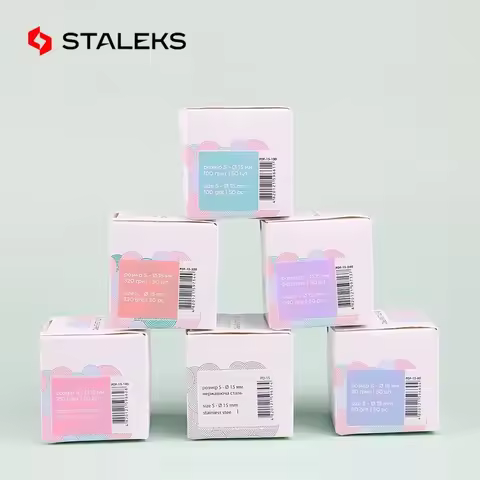 STALEKS Stainless Steel Sanding Paper Round Disc 15/20/25mm Metal Disk Nail Drill Bit Accessory Foot