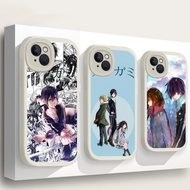 for iPhone 11 12 13 14 15 Pro Max Liquid silicone TPU soft Case K389 Noragami Yato