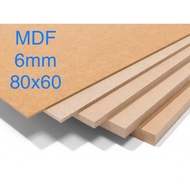6mm MDF board (80x60)cm, MDF plywood, MDF wood board, MDF plywood