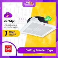 KDK Ventilating Exhaust Fan 20tgqf - Ceiling Mounted (8” - Fan Blade) 20cqt 2Ocqt tgq Kipas Ekzos