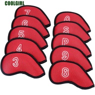 COOLGIRL Golf Club Cover Sports 10pcs Golf Head Cover Neoprene Protector Case With Number Design 3,4